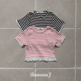［BANANAJ］Fantasia stripe tee