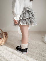 Berry lace cancan skirt