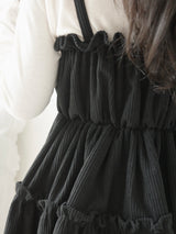 Shirring flare one-piece