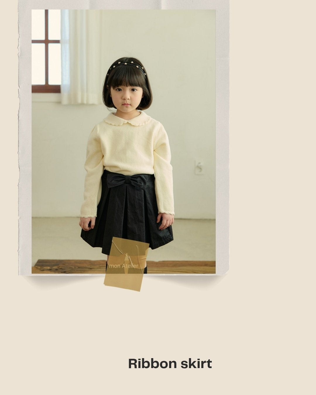 ［mon Atelier］Ribbon skirt