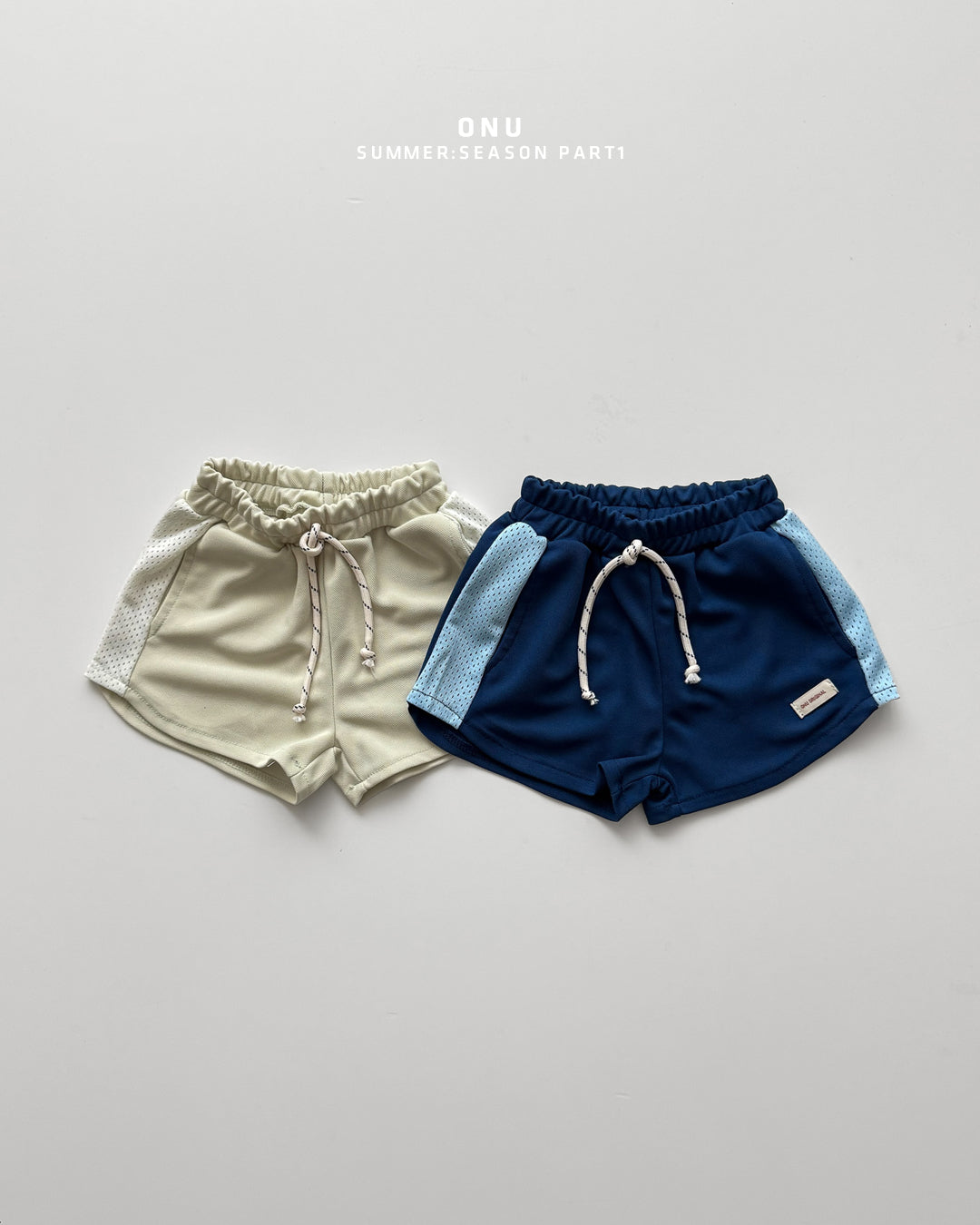 ［onu］Mesh two tone pants