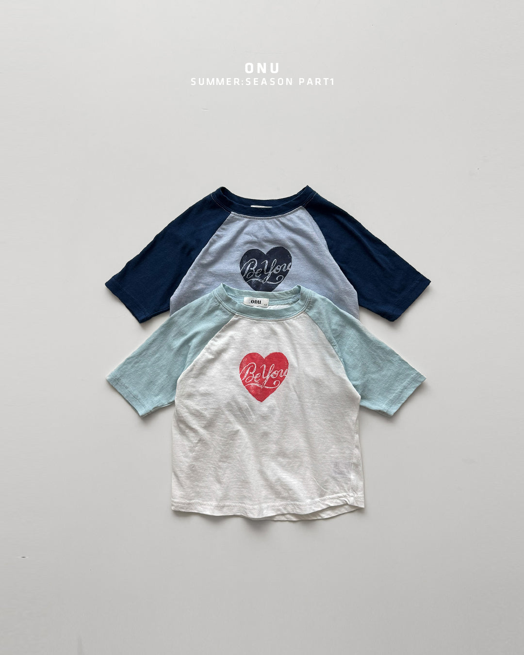 ［onu］Heart raglan tee