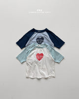［onu］Heart raglan tee