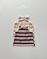 ［onu］Stripe sleeveless tops