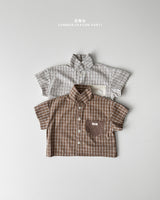 ［onu］Summer check shirt