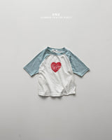［onu］Heart raglan tee