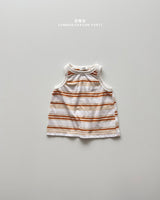［onu］Stripe sleeveless tops