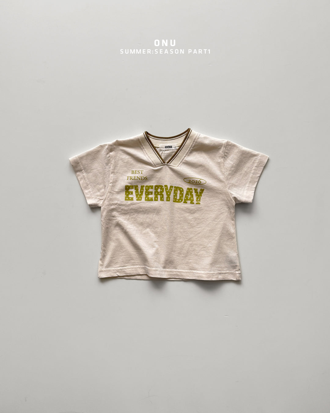 ［onu］Everyday v neck tee
