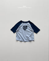 ［onu］Heart raglan tee
