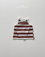 ［onu］Stripe sleeveless tops