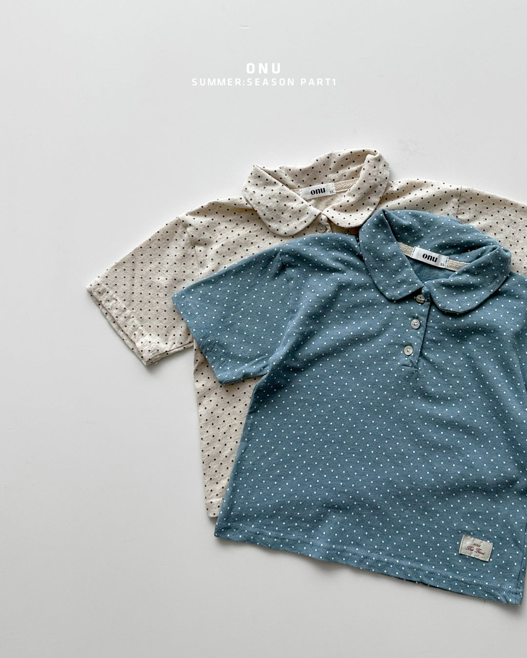 ［onu］Dot collar tee
