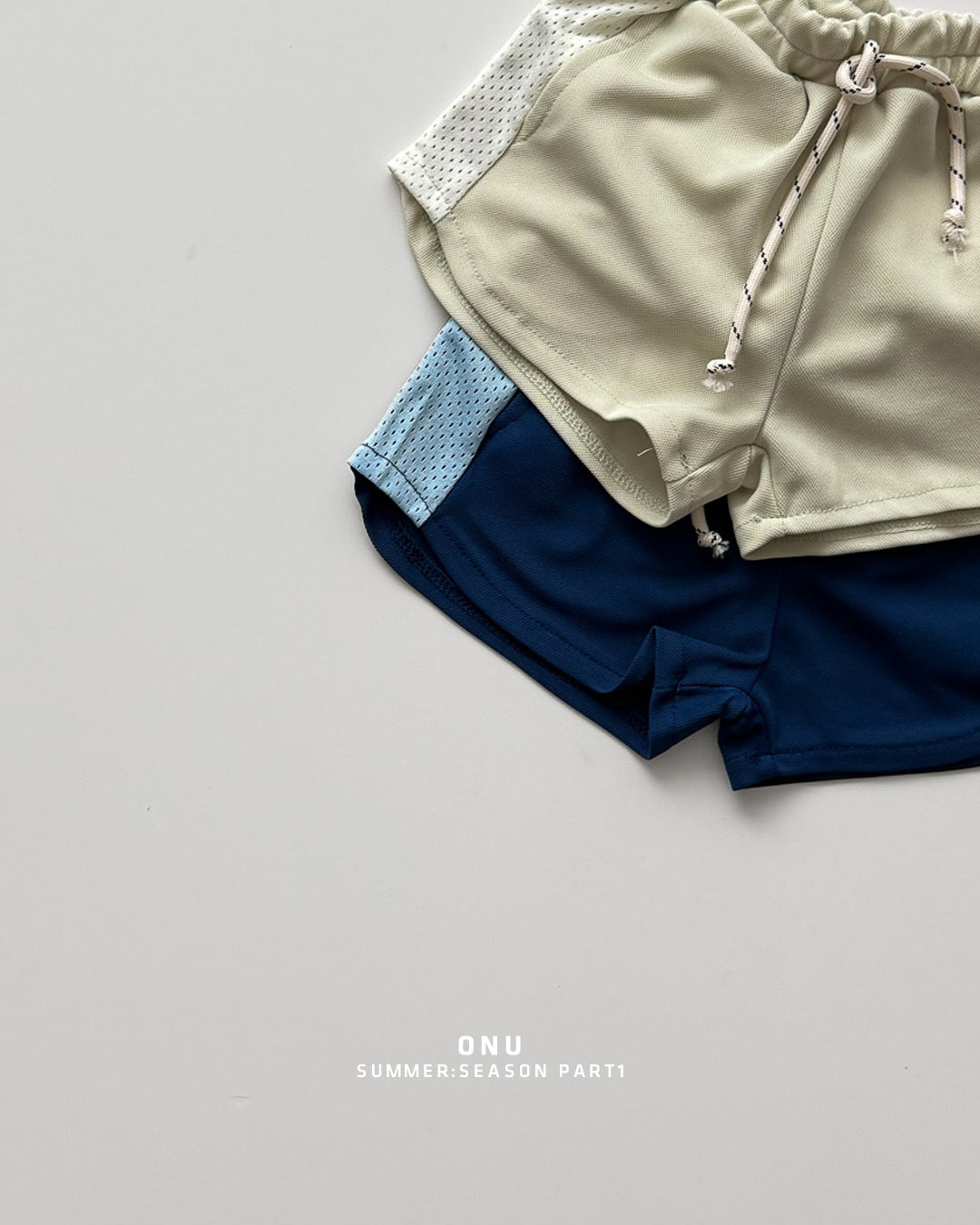 ［onu］Mesh two tone pants