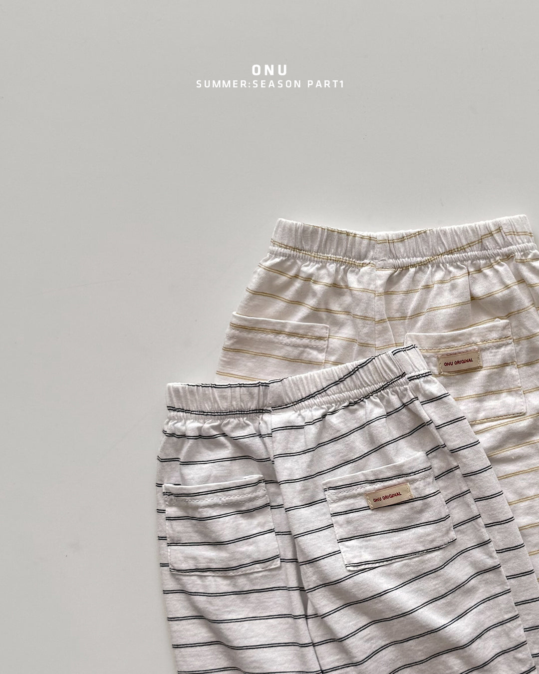 ［onu］Stripe relax pants