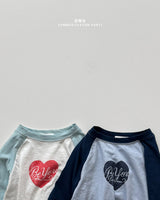 ［onu］Heart raglan tee