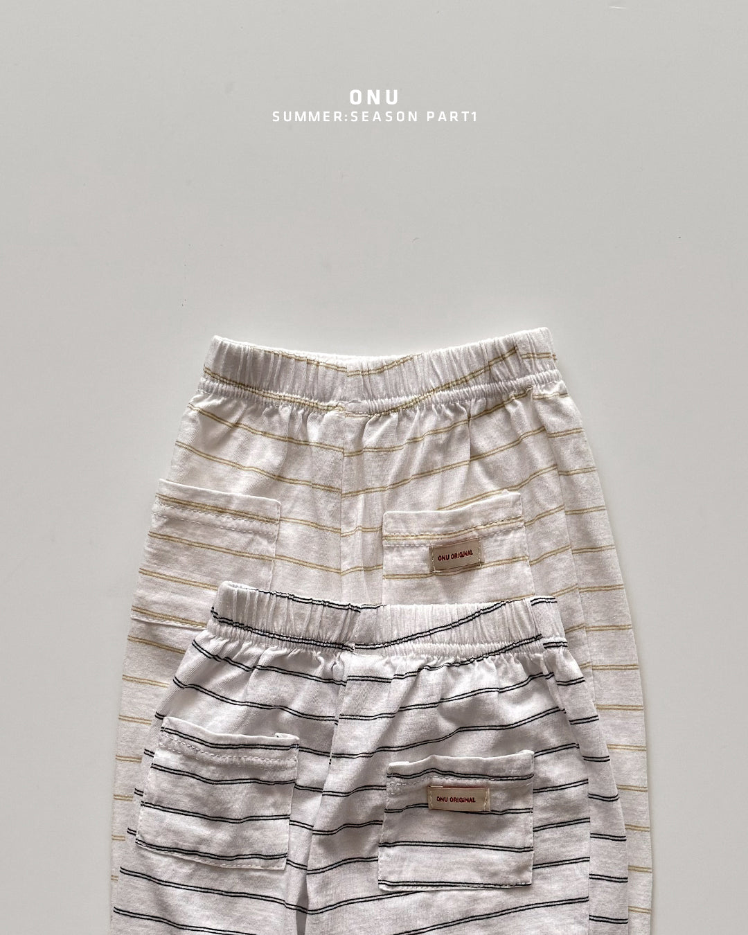 ［onu］Stripe relax pants