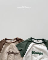 ［onu］Vintage raglan rompers