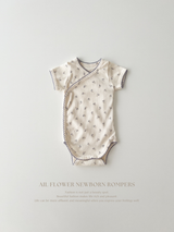 Ail flower newborn rompers