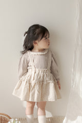 Dobby frill suspender skirt