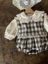 ［Anne shirley］Ange lace bustier (check)