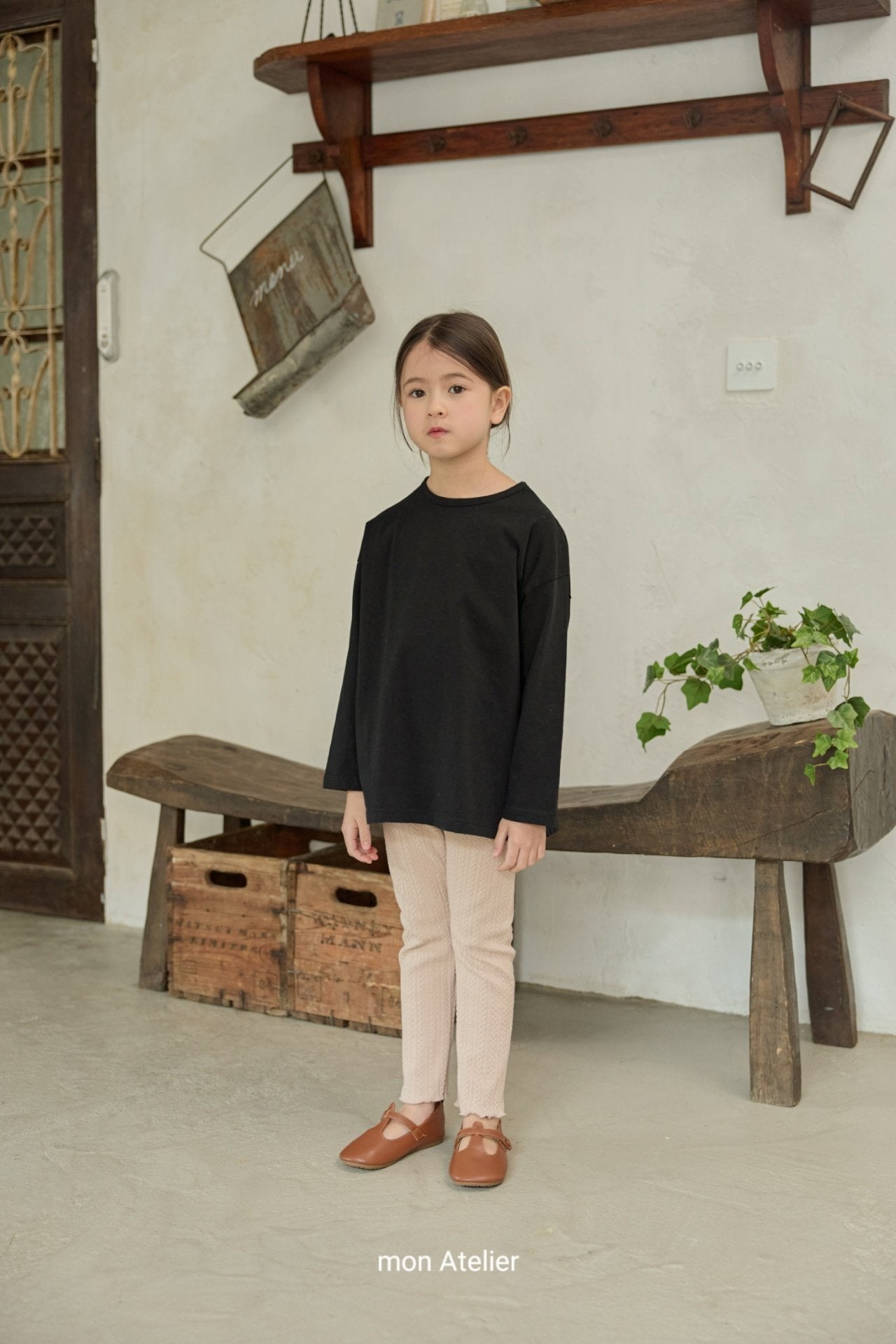 ［mon Atelier］Jacquard leggings