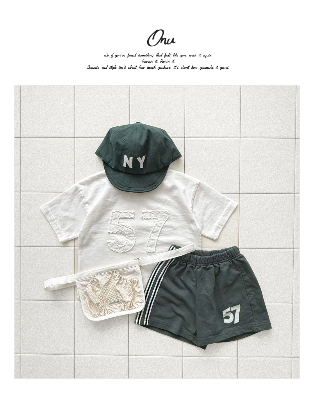 ［onu］57 line pants