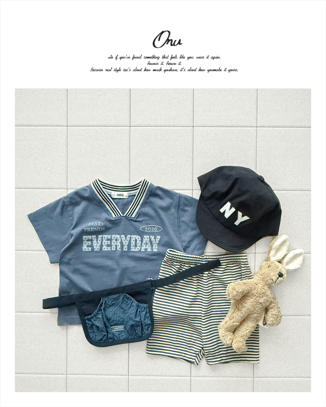 ［onu］Everyday v neck tee