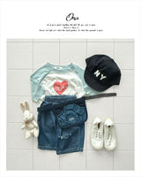 ［onu］Heart raglan tee