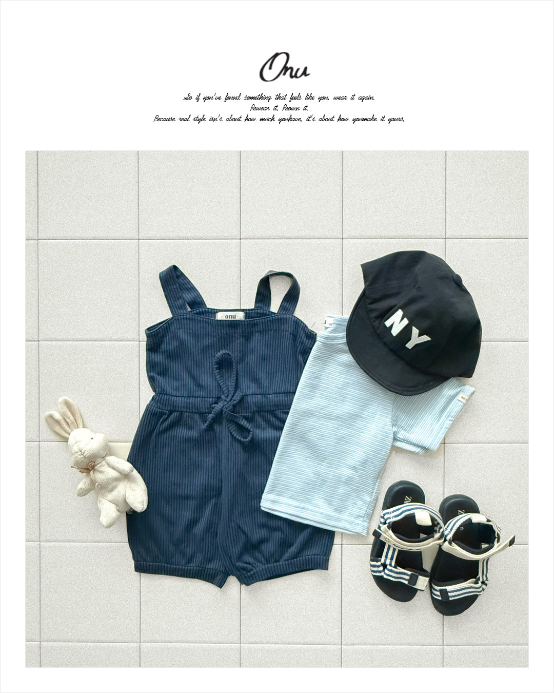 ［onu］Soft stripe tee