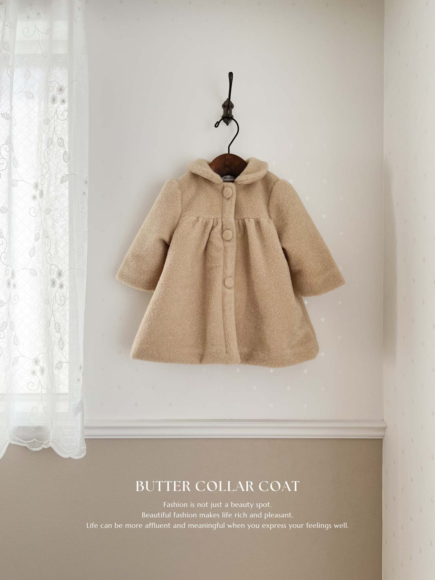 Butter collar coat