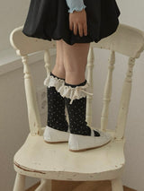 ［berry berry］Dot lace socks