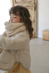 [FLO] Milk knit muffler