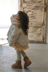 [FLO] Milk knit muffler