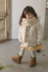 [FLO] Milk knit muffler