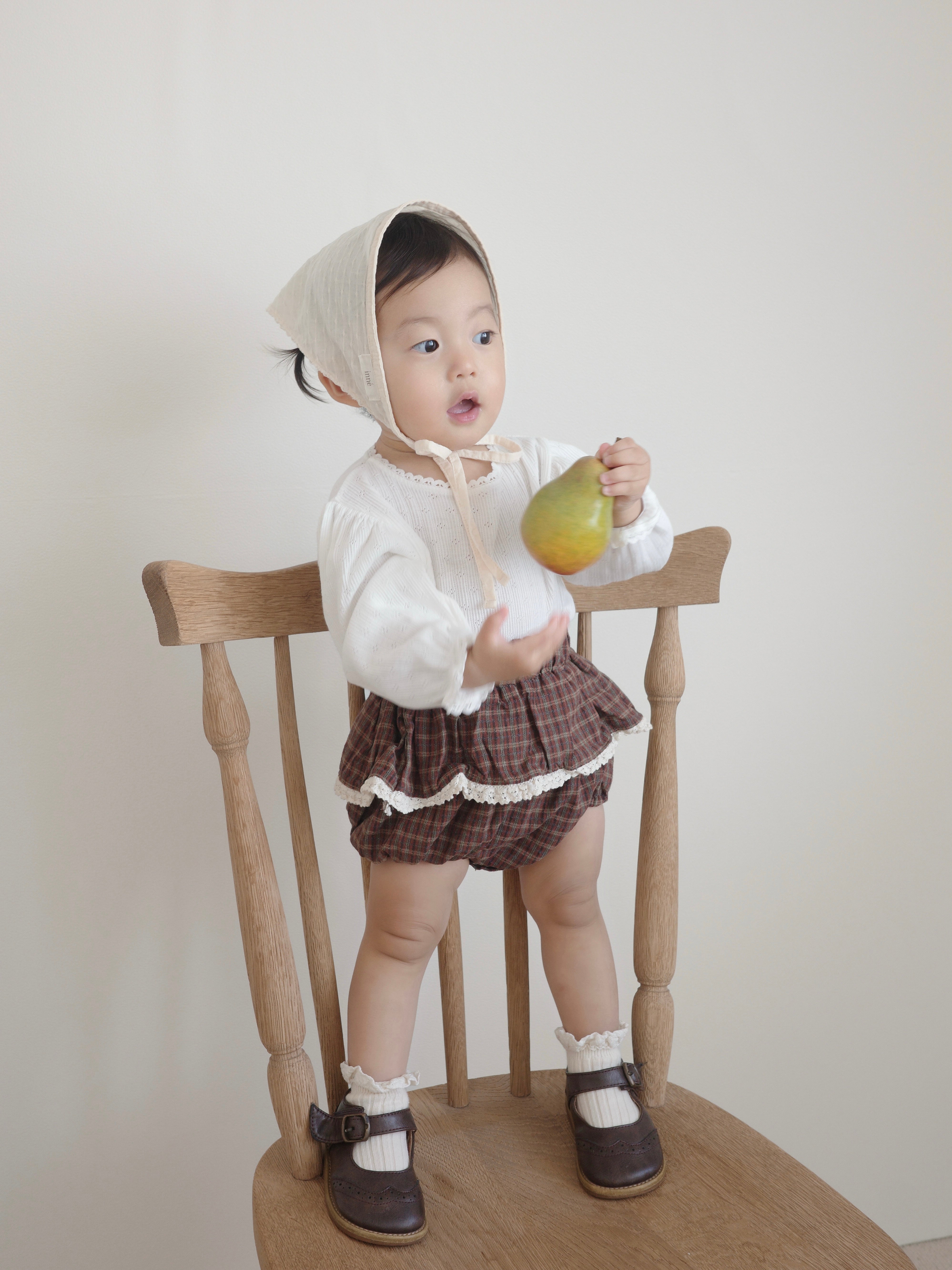 Check lace bloomer