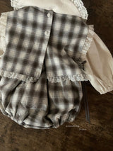 ［Anne shirley］Jaine rompers (check)