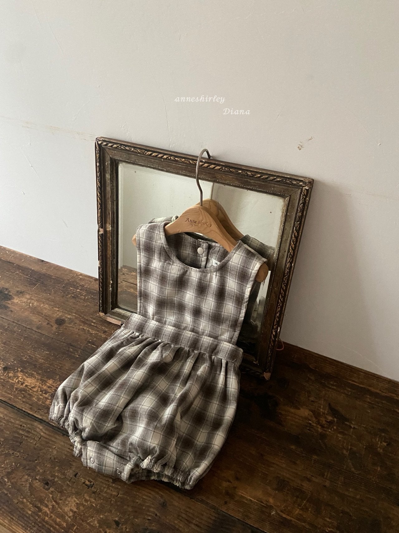 ［Anne shirley］Jaine rompers (check)