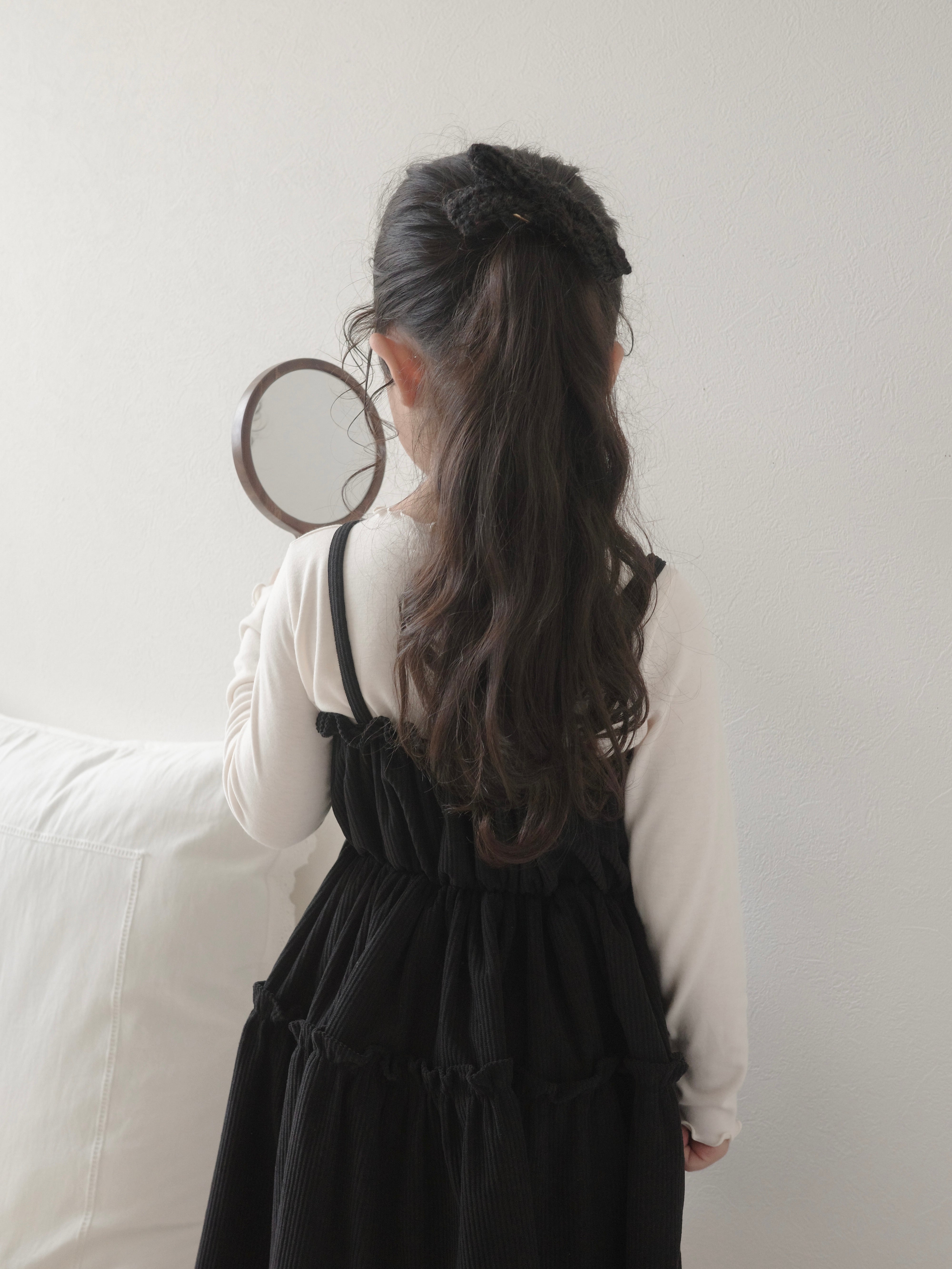 Shirring flare one-piece