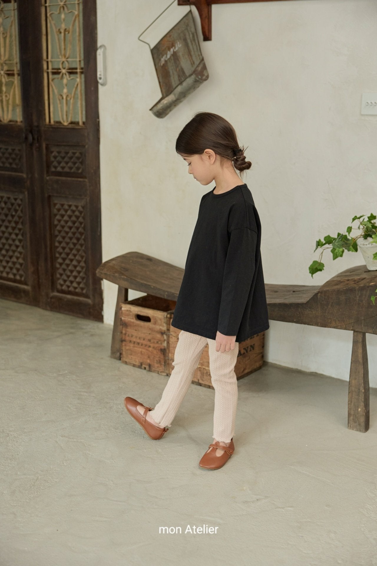 ［mon Atelier］Jacquard leggings