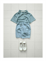 ［onu］Dot collar tee