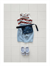 ［onu］Stripe sleeveless tops