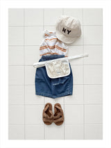 ［onu］Stripe sleeveless tops