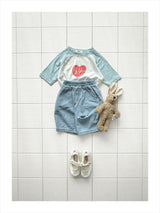 ［onu］Heart raglan tee