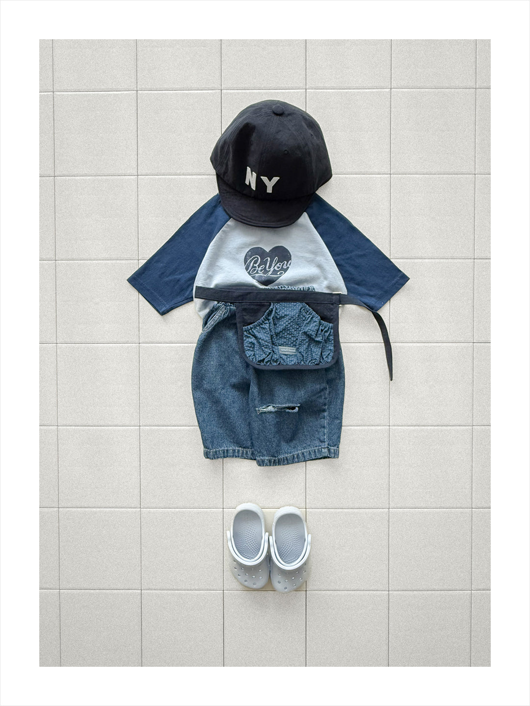 ［onu］Heart raglan tee