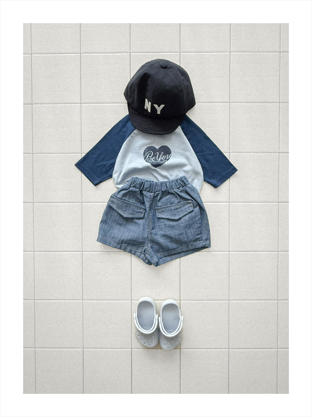 ［onu］Heart raglan tee