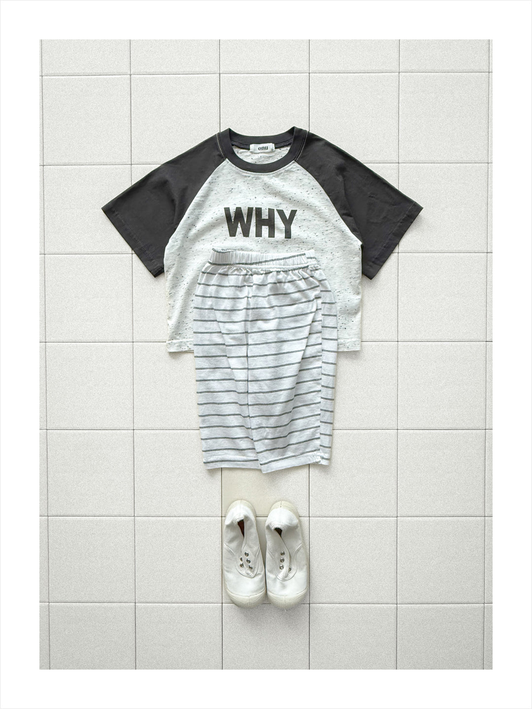 ［onu］Stripe relax pants