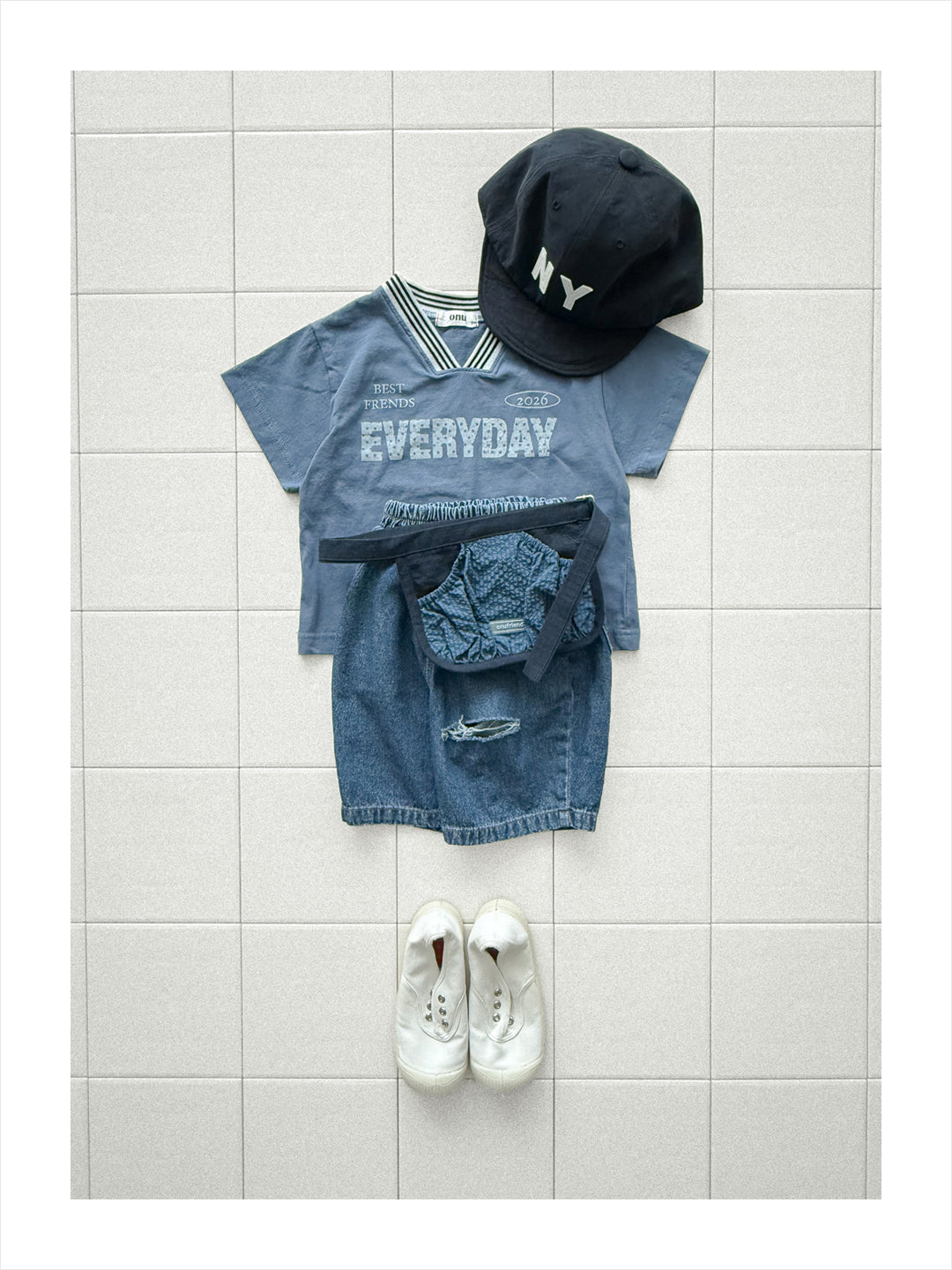 ［onu］Everyday v neck tee