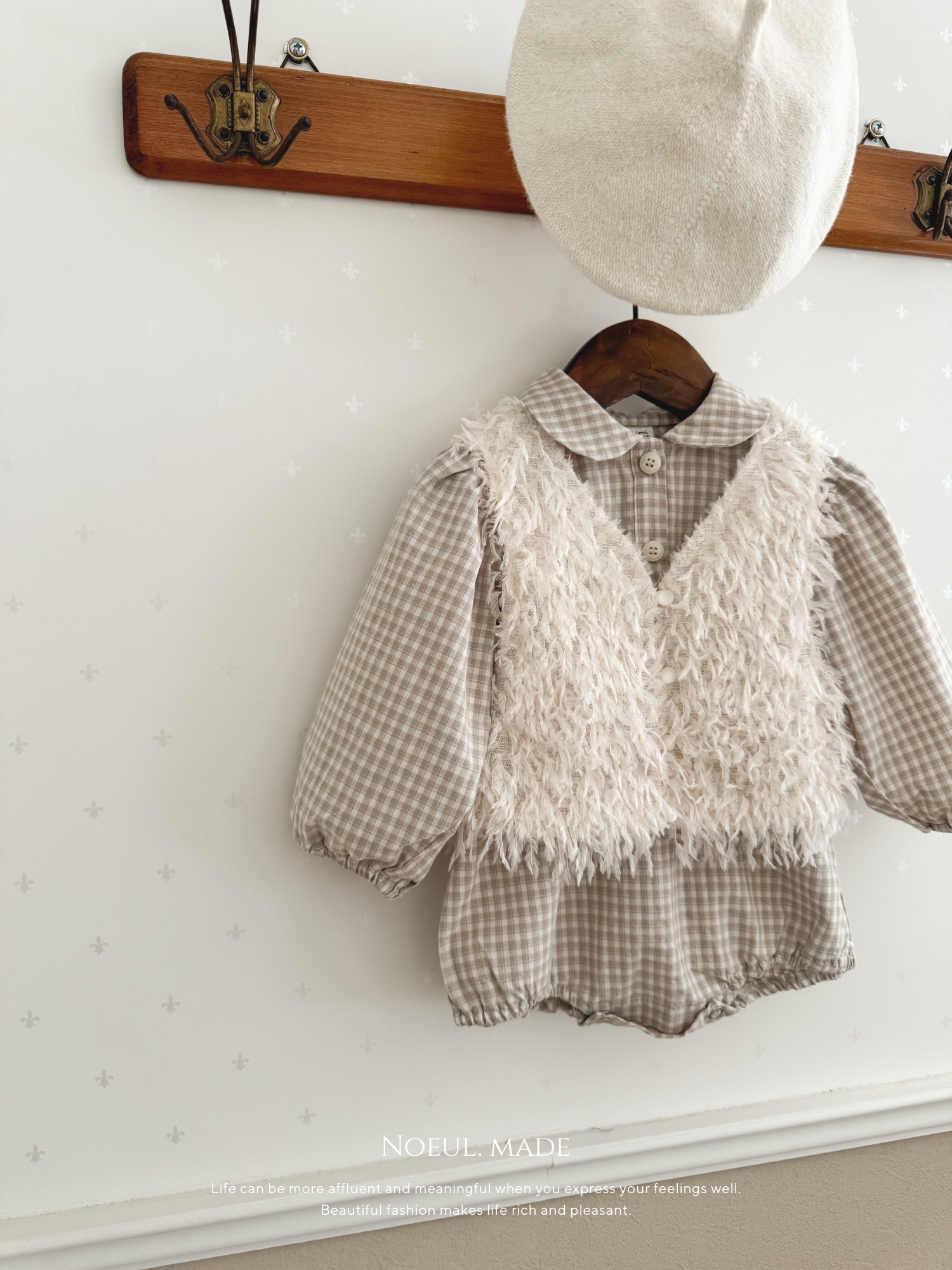 *Noeul.made* Chaton fluffy vest (baby & kids)