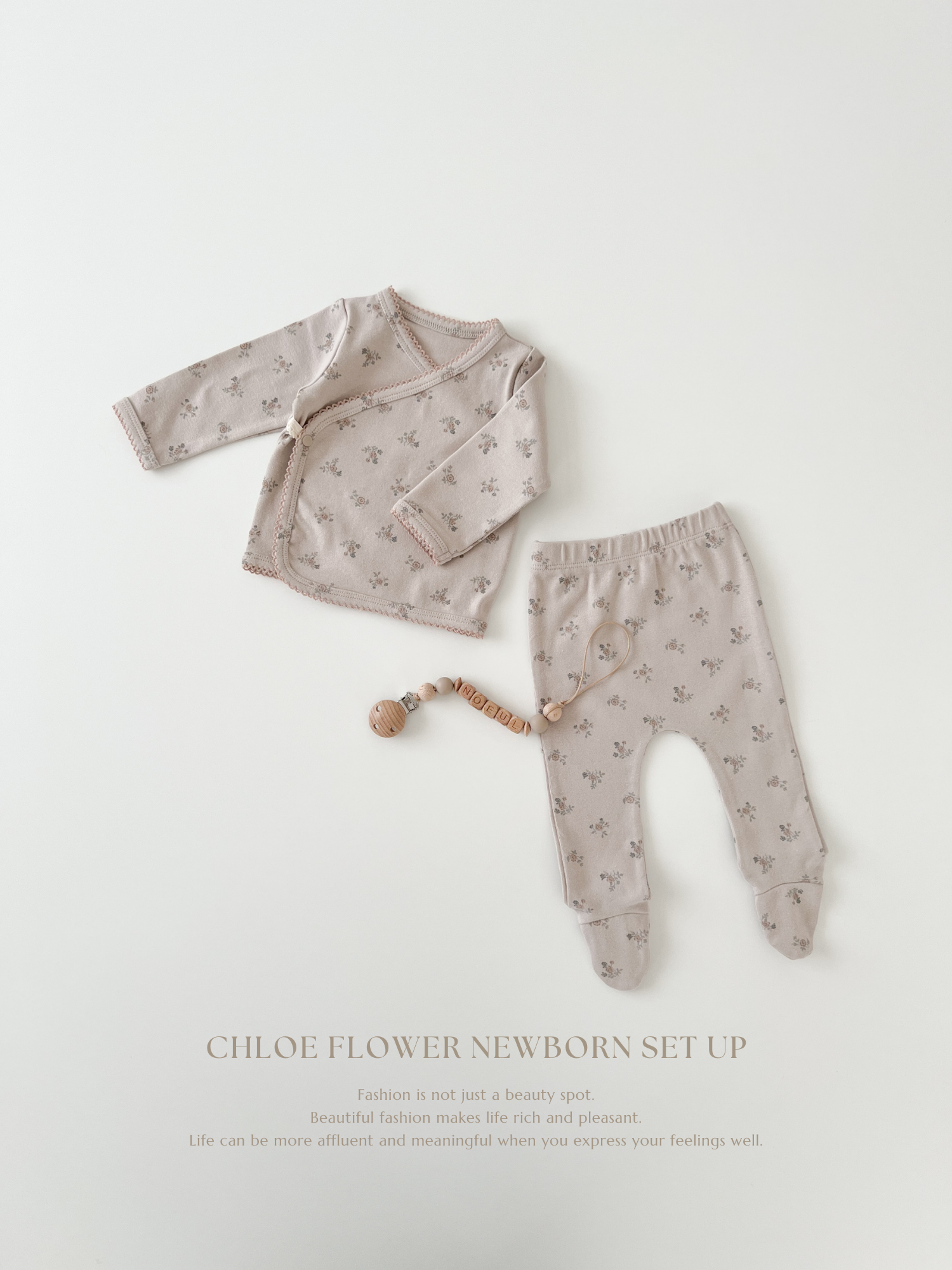 Chloe flower newborn set up