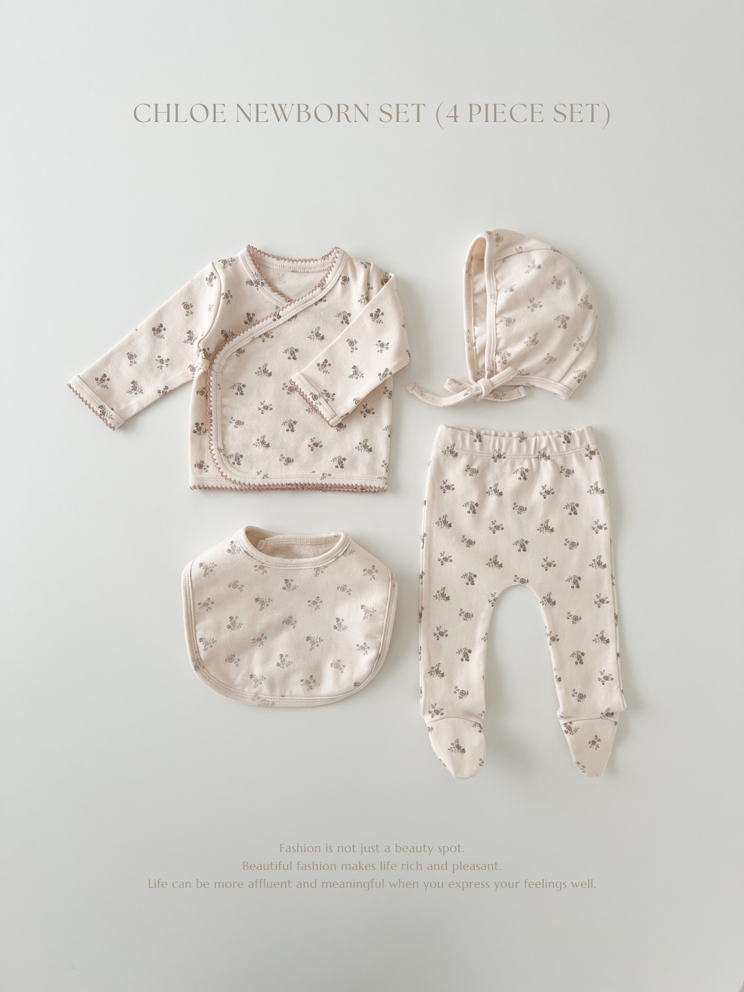 Chloe flower newborn set up