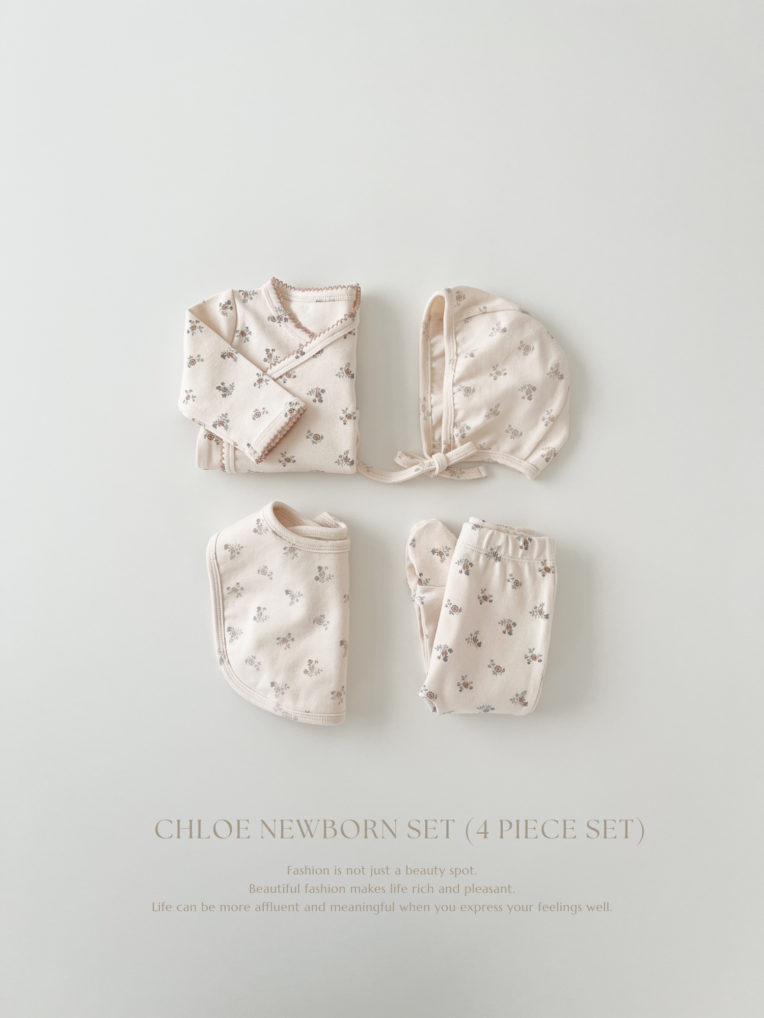 Chloe flower newborn set up